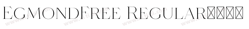 EgmondFree Regular字体转换